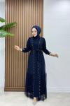 Alime Abaya Lacivert