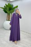 Mürdüm Premium Sofia Abaya Takım Tesettür Giyim