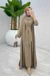 Toprak Premium Sofia Abaya Takım Tesettür Giyim