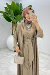 Toprak Premium Sofia Abaya Takım Tesettür Giyim