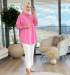 7165 Tencel Tunik Pembe